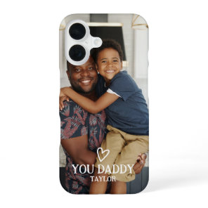 Personalized Photo and Text iPhone 16 Case