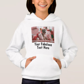 Personalized Photo and Text Kids Hoodie