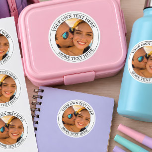 Personalized Photo and Text Kids' Labels