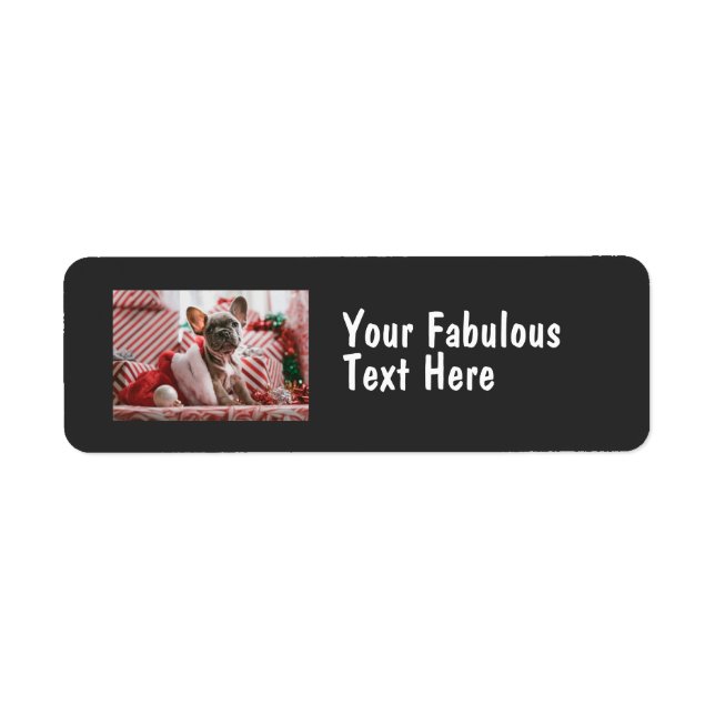 Personalized Photo and Text Label (Front)