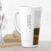 Personalized Photo and Text Latte Mug