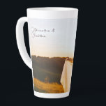 Personalized Photo and Text Latte Mug<br><div class="desc">Personalized Photo and Text - Photo keepsake latte mug - add your own photo and text - photo keepsake gifts</div>