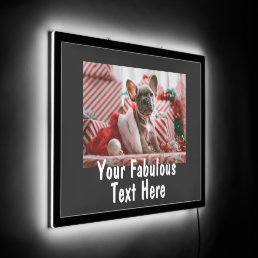 Personalized Photo and Text LED Sign
