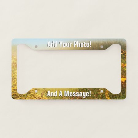 Personalized Photo And Text License Plate Frame