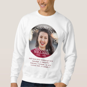 Personalized Photo and Text Memorial Sweatshirt