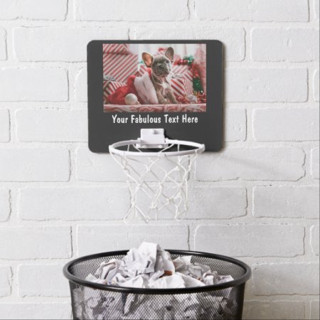Personalized Photo And Text Mini Basketball Hoop