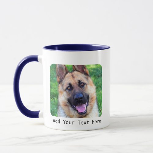 Personalized Photo and Text Mug