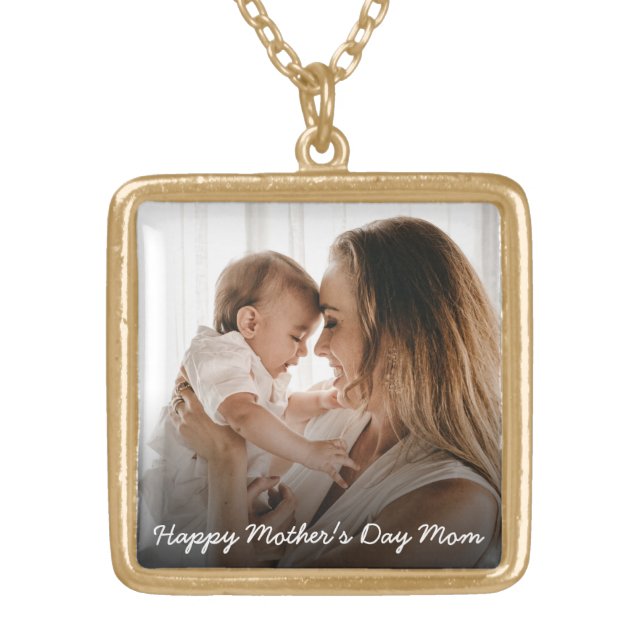 Personalized Photo and text Necklace (Front)