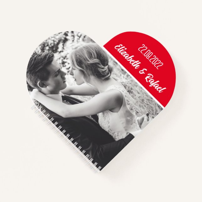 Personalized photo and text notebook (Front)