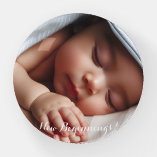 Personalized Photo and Text Paperweight