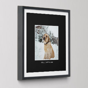 Personalized Photo and Text Peel And Stick Photo Tile