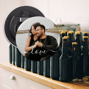 Personalized Photo and Text Photo Bottle Opener