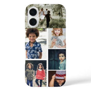 Personalized Photo and Text Photo Collage iPhone 16 Case