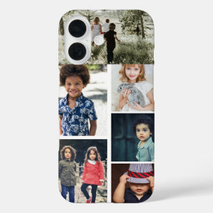 Personalized Photo and Text Photo Collage iPhone 16 Case