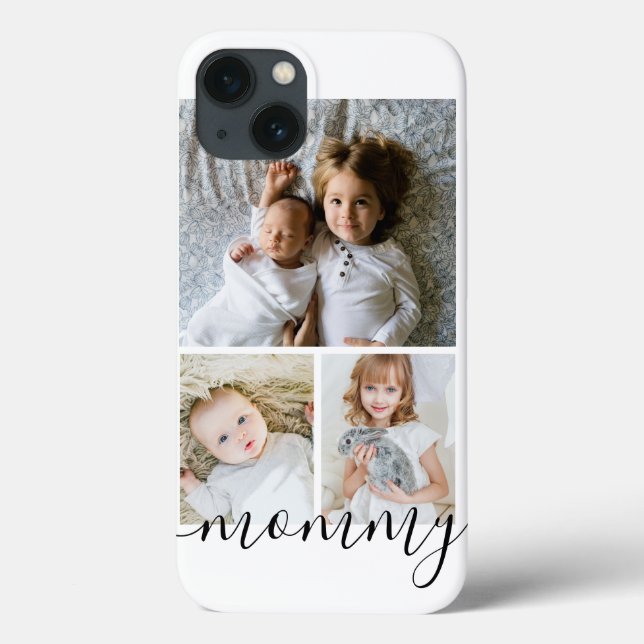 Personalized Photo and Text Photo Collage Case-Mate iPhone Case (Back)