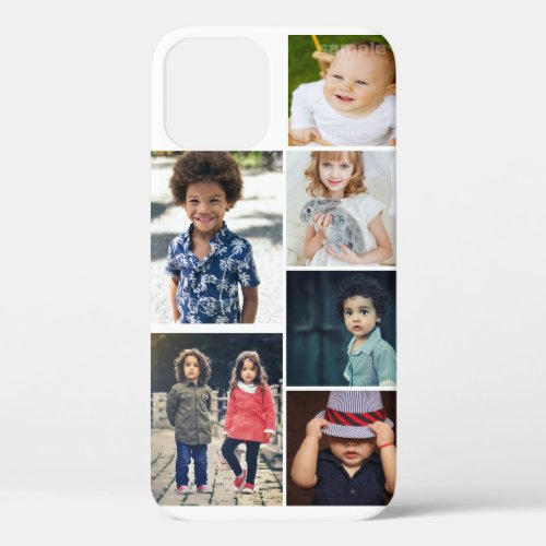 Personalized Photo and Text Photo Collage iPhone 12 Case