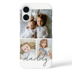 Personalized Photo and Text Photo Collage iPhone 16 Case