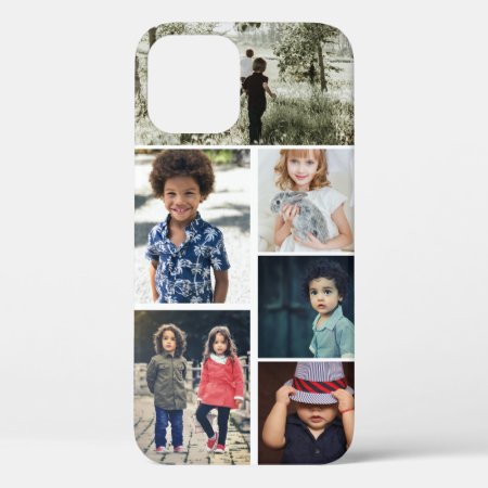 Personalized Photo And Text Photo Collage Iphone 12 Case