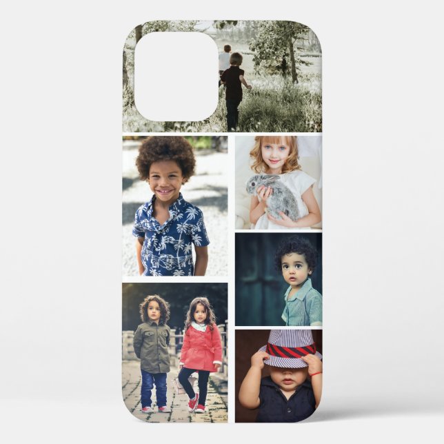 Personalized Photo and Text Photo Collage Case-Mate iPhone Case (Back)