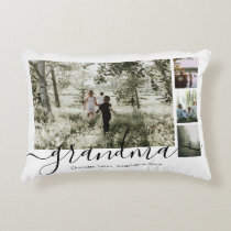 Personalized Photo and Text Photo Collage Family Accent Pillow Personalized Photo and Text Photo Collage Family Accent Pillow