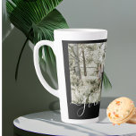 Personalized Photo and Text Photo Collage Family Latte Mug<br><div class="desc">Make a Personalized family Photo keepsake latte mug from Ricaso - add your own photos and text - photo collage keepsake gifts</div>