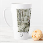 Personalized Photo and Text Photo Collage Family Latte Mug<br><div class="desc">Make a Personalized family Photo keepsake latte mug from Ricaso - add your own photos and text - photo collage keepsake gifts</div>