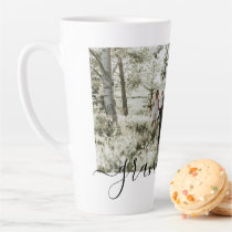 Personalized Photo and Text Photo Collage Family Latte Mug Personalized Photo and Text Photo Collage Family Latte Mug