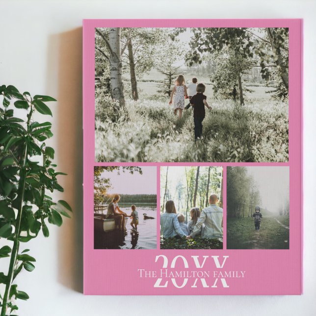 Personalized Photo and Text Photo Collage Faux Canvas Print (Personalized Photo and Text Photo Collage Faux Canvas Print from Ricaso.  Perfect photo gift ideas)