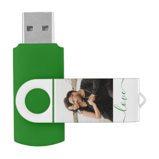 Personalized Photo and Text Photo Collage Flash Drive