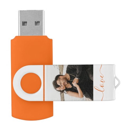 Personalized Photo and Text Photo Collage  Flash Drive