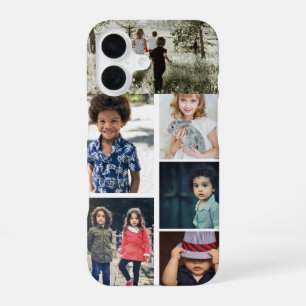 Personalized Photo and Text Photo Collage iPhone 16 Case