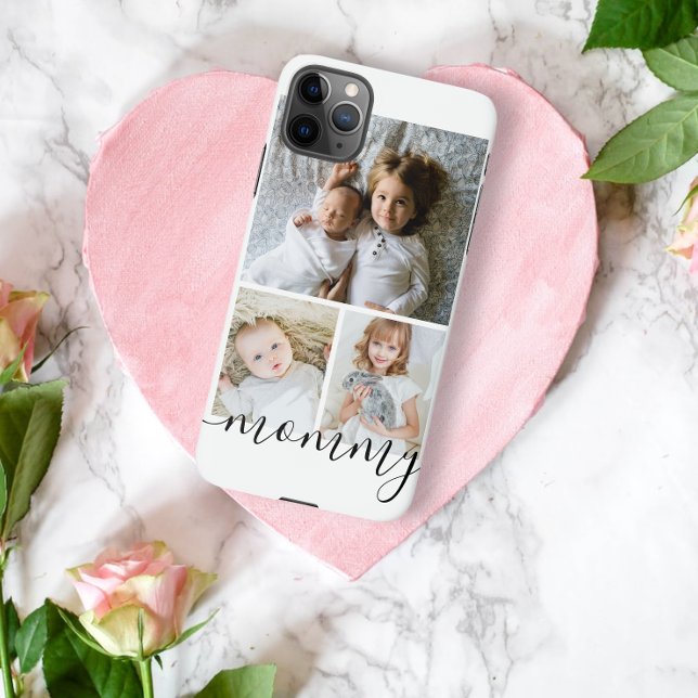 Personalized Photo and Text Photo Collage iPhone Case (Creator Uploaded)