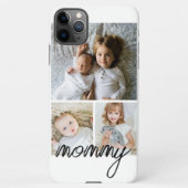 Personalized Photo and Text Photo Collage iPhone Case (Back)