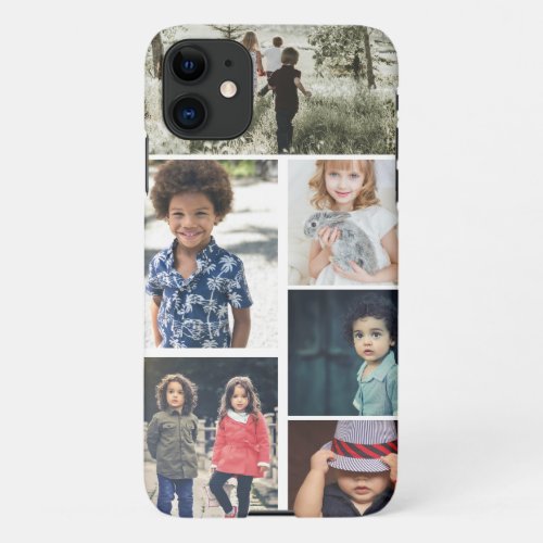 Personalized Photo and Text Photo Collage iPhone 11 Case