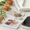 Personalized Photo and Text Photo Collage Key Ring | Zazzle
