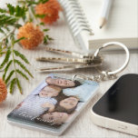 Personalized Photo and Text Photo Collage  Keychai Keychain<br><div class="desc">Personalized Photo and Text Photo Collage  Keychain</div>