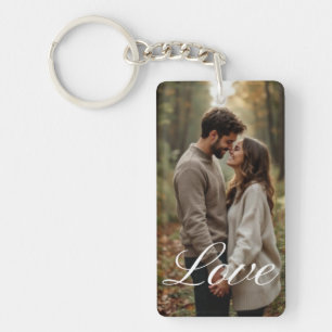 Personalized Photo and Text Photo Collage Keychain