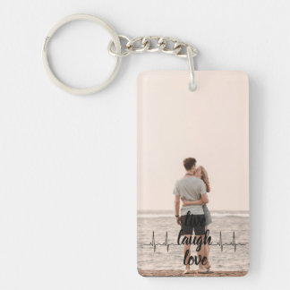 Personalized Photo and Text Photo Collage Keychain
