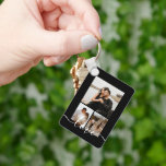 Personalized Photo and Text Photo Collage Keychain<br><div class="desc">Make a Personalized Photo keepsake keychain from Ricaso - add your own photos and text - photo collage keepsake gifts</div>