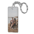 Personalized Photo and Text Photo Collage Keychain | Zazzle