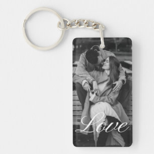 Personalized Photo and Text Photo Collage Keychain