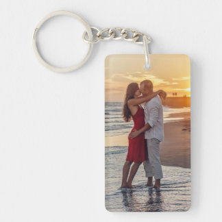 Personalized Photo and Text Photo Collage Keychain
