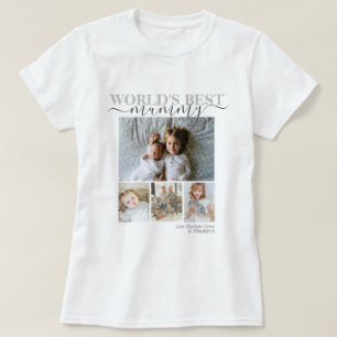 Personalized Photo and Text Photo Collage T-Shirt