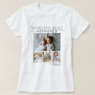 Personalized Photo and Text Photo Collage T-Shirt