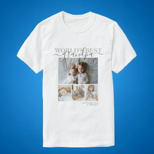 Personalized Photo and Text Photo Collage T-Shirt