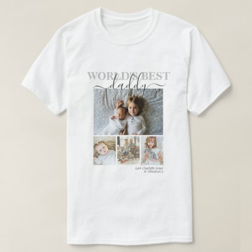 Personalized Photo and Text Photo Collage T_Shirt