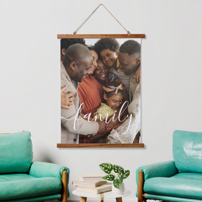 Personalized Photo and Text Photo Hanging Tapestry (Living Room)