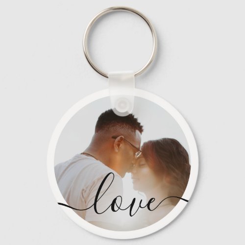 Personalized Photo and Text Photo Keychain