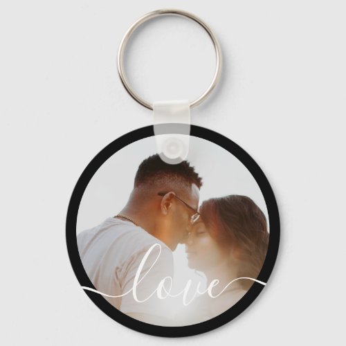 Personalized Photo and Text Photo Keychain