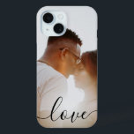 Personalized Photo and Text Photo Love iPhone 15 Case<br><div class="desc">Make a Personalized Photo keepsake cell phone case from Ricaso - add your own photos and text - photo keepsake gifts</div>